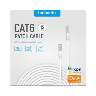 cat6 netwerkkabel Ziggo 15 meter