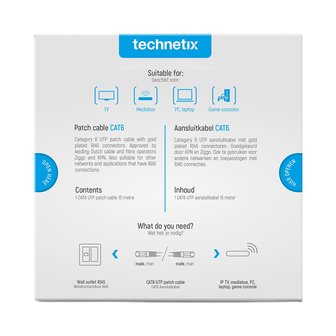 Ziggo netwerkkabel 15 meter