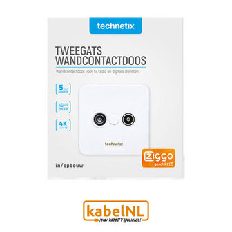 Technetix TRAS2000S  wandcontactdoos Ziggo