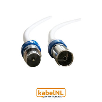 Hirschmann coax kabel 10 meter Ziggo rechte connectoren
