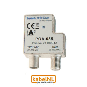 Braun Telecom splitter modem-DAB/televisie