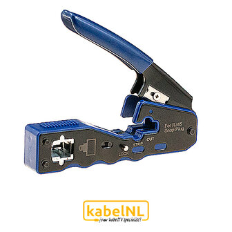 Krimptang UTP CAT6 incl. 10 stuks &#039;quick connect&#039; RJ45 connectoren