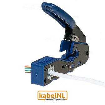 Krimptang UTP CAT6 incl. 10 stuks &#039;quick connect&#039; RJ45 connectoren