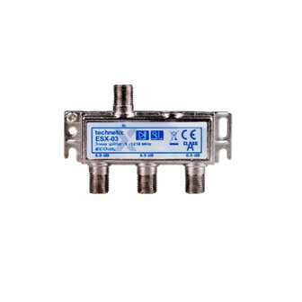 Technetix 3 weg splitter F connector ESX-03