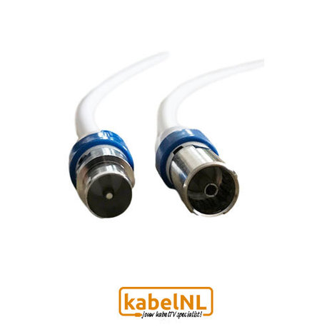 Hirschmann coax kabel 7.5 meter Ziggo rechte connectoren