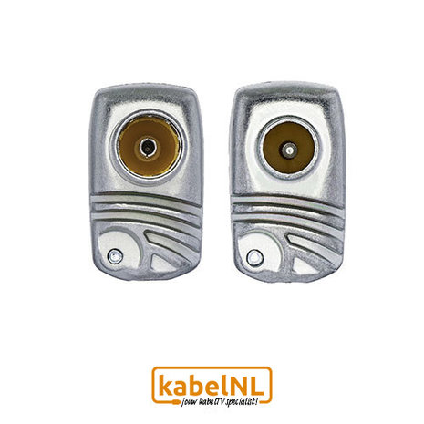Set coax stekkers Ziggo Male - Female