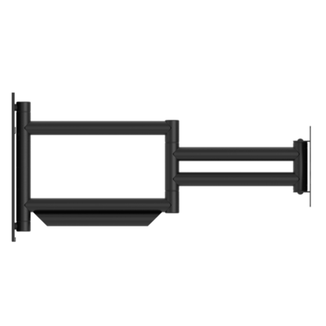 Cavus zwarte design muursteun voor 26 - 55 inch TV met extra lange arm