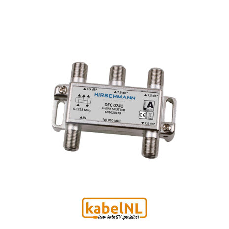 Hirschmann 4 weg splitter F connector DFC0741