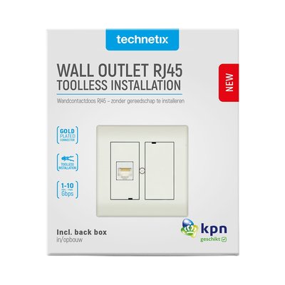 Technetix wandcontactdoos netwerk RJ45