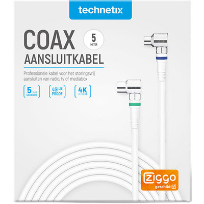 Technetix RLA ++ 21 coax kabel Ziggo 5m
