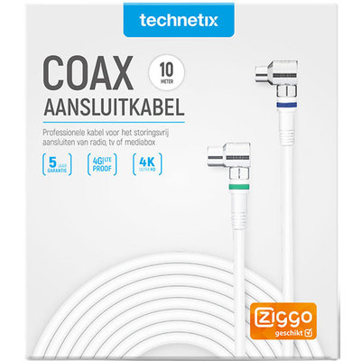 Technetix RLA ++ 21 coax kabel Ziggo 10m