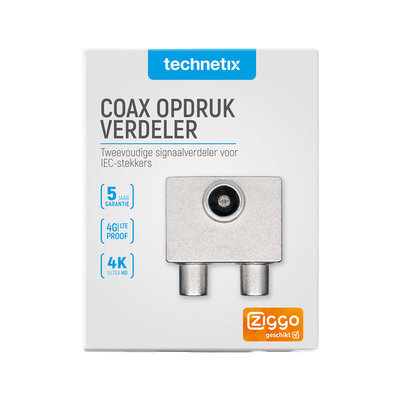 Technetix 2 weg splitter Ziggo
