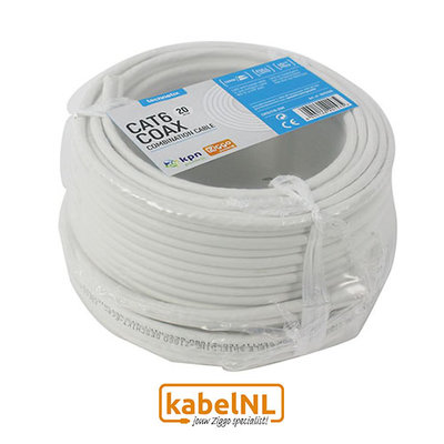Technetix Coax en UTP Cat6 combikabel 20 meter