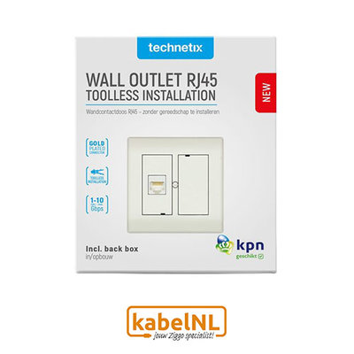 Technetix wandcontactdoos netwerk RJ45