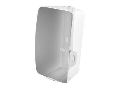 Draaibare & kantelbare muurbeugel voor Sonos Five en PLAY:5 wit - verticaal