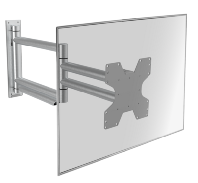Cavus aluminium design muursteun voor 26 - 55 inch TV met extra lange arm
