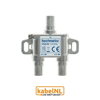 Technetix 2 weg splitter (Internet over Coax)