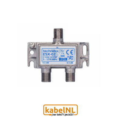 Technetix 2 weg splitter F connector ESX-02