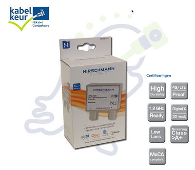 DPO 2104 Shop Hirschmann tweeweg push-on splitter KabelKeur