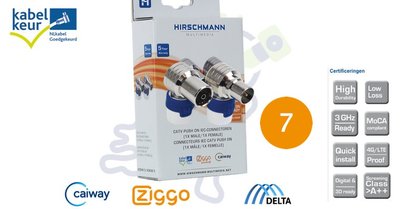 Hirschmann KOSWI 5/KOKWI 5 Shop haakse IEC connectoren 4G proof