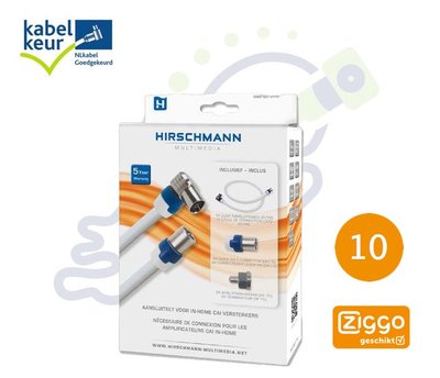 Hirschmann SHOP SET 4114 aansluitset antenneversterker Ziggo geschikt