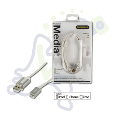 Profigold Apple Lightning USB data en oplaadkabel 2m
