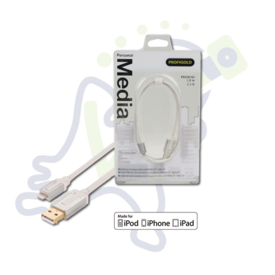 Profigold Apple Lightning USB data en oplaadkabel 1m