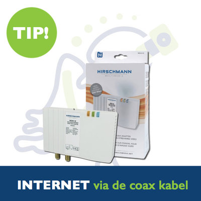 MA 32 Hirschmann Multimedia en Internet via de kabel adapter