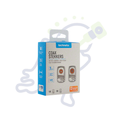 Set coax stekkers Ziggo Male - Female