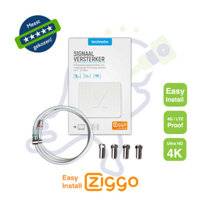 TV signaalversterker Ziggo retourgeschikt FRA752X Easy Install