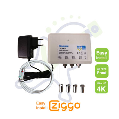TV signaalversterker Ziggo retourgeschikt OV-8420 Easy Install