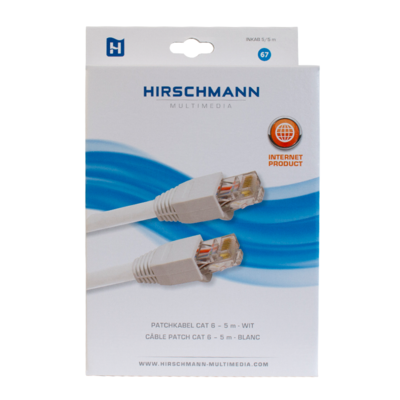 Hirschmann Cat6 netwerkkabel 3 meter wit (actieprijs)